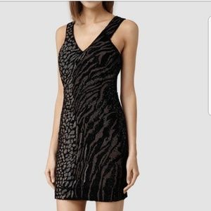 NEW Allsaints Shia Beaded/Sequin Cocktail Dress